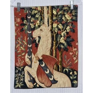 Allan Waller Ltd. Point de l'Halluin Tapestry Lady and the Unicorn Panel